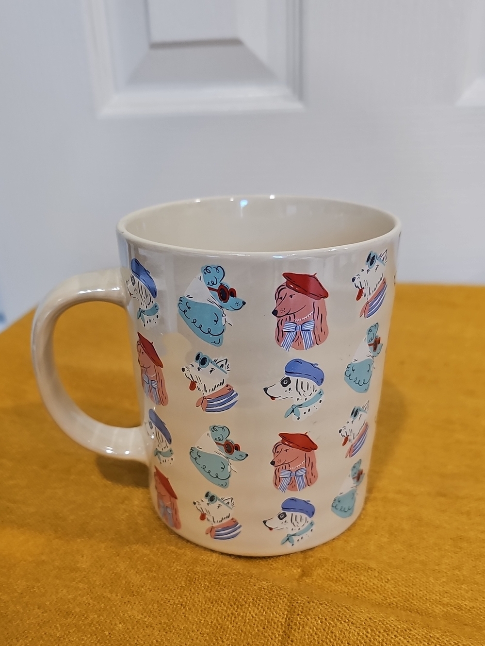 Fig & Fern "Tres Chic" 20 oz. Dog Mug NWOT